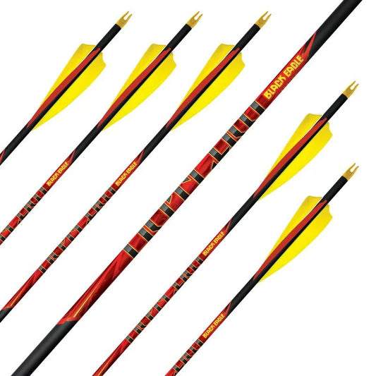 BLACK EAGLE Outlaw Feather Fletched Arrows