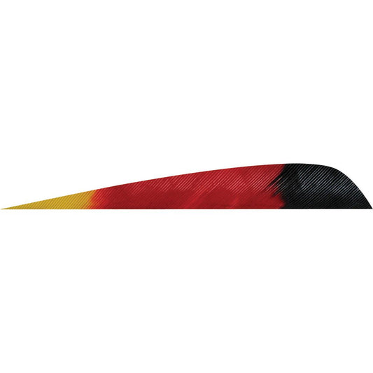 GATEWAY 4" R/W Parabolic Feathers - 12 pack
