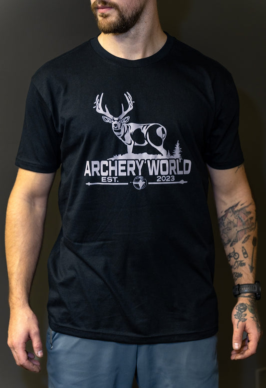ARCHERY WORLD Mule Deer Tee - Black