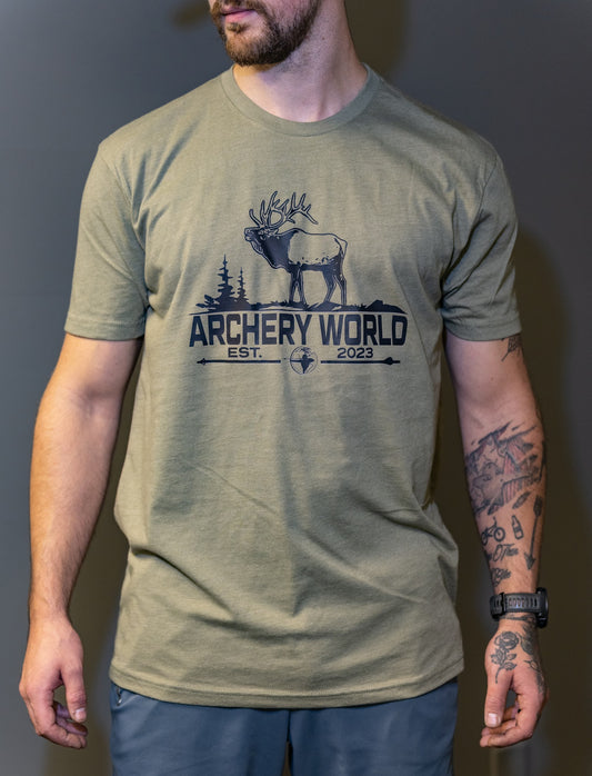 ARCHERY WORLD Elk Tee - Green