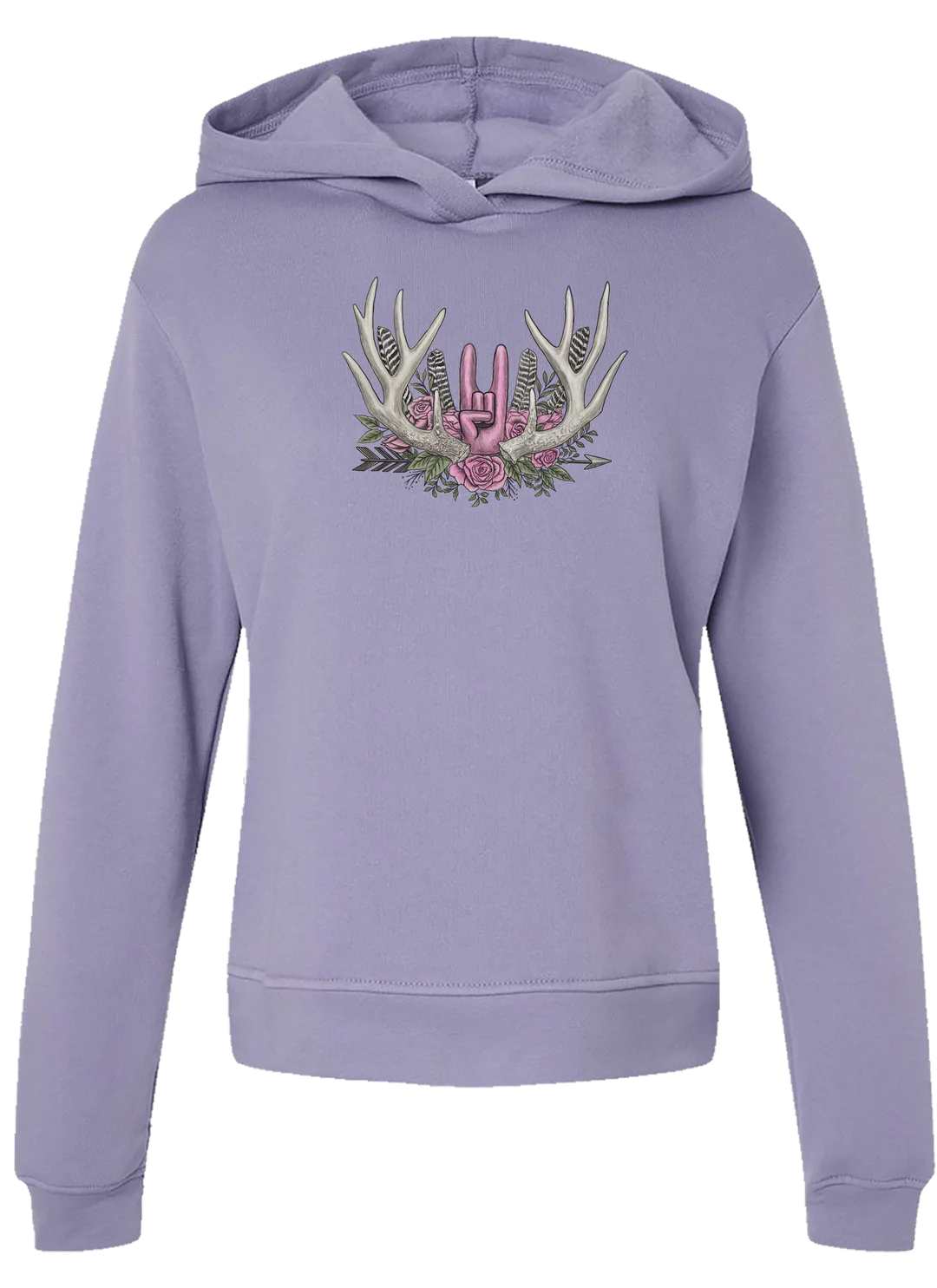 NOCK ON Racks & Roses Lavender Hoodie