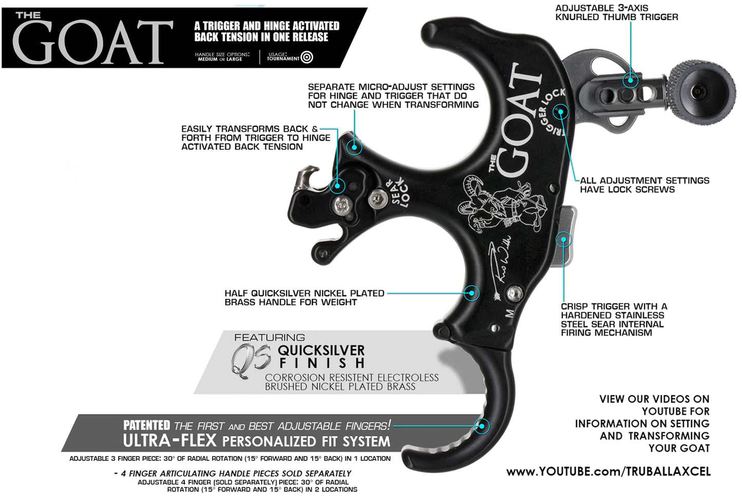 TRUBALL The Goat 3 Finger Release Medium