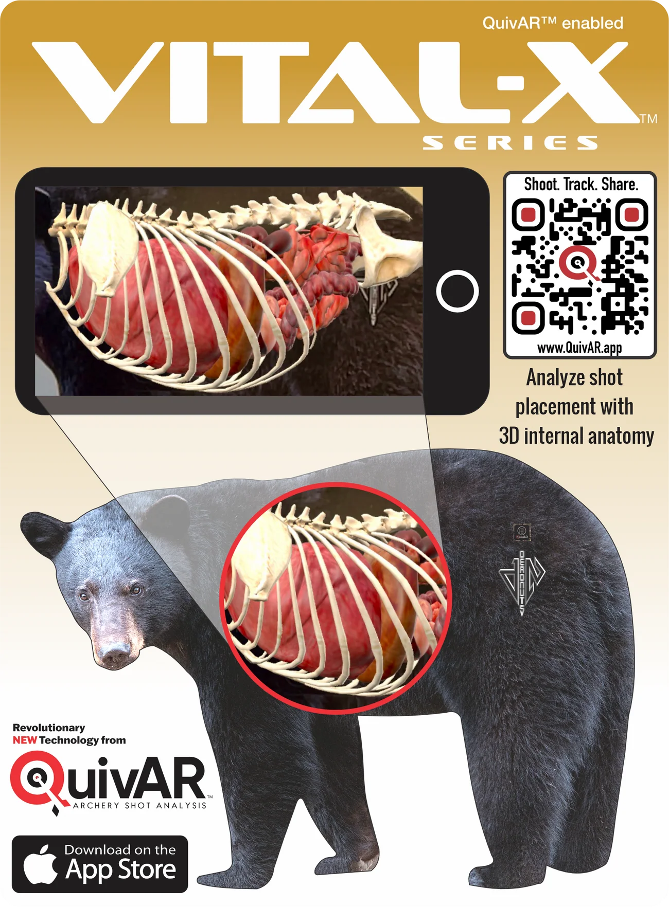 QUIVAR ENABLED DEADNUTS 2D ARCHERY TARGETS