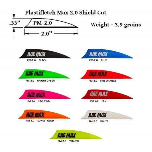 AAE Max 2.0 Shield Cut Vanes - 36 Pack