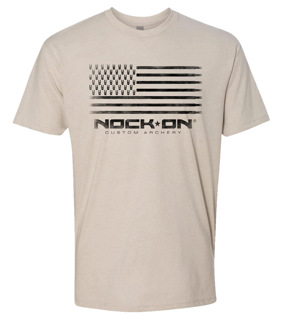 NOCK ON Old Glory Desert Sand Tee