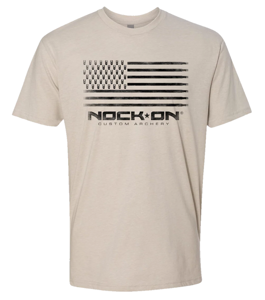 NOCK ON Old Glory Desert Sand Tee