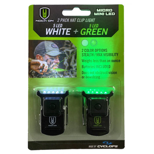 NOCK ON Hat Clip Light 2 Pack