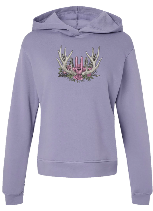 NOCK ON Racks & Roses Lavender Hoodie